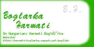 boglarka harmati business card